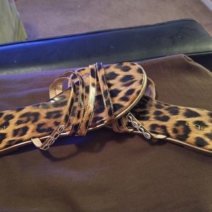 Bebe leopard 🐆 sandals